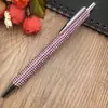 Núcleo de Metal Prensa Diamante Caneta Esferográfica Multicor Metal Cobre Caneta Cristal Caneta Strass Ponto Atacado
