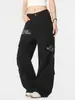 Macacão OREETA Americano com Estampa de Letras, Múltiplos Bolsos, Resistente ao Desgaste, Resistente à Sujeira, Perna Larga, Calça Casual, Transfronteiriço para Homens e Mulheres