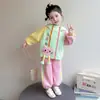 Conjunto de ropa exterior para niña, nueva colección primavera/otoño 2026, ropa deportiva infantil elegante y moderna, conjunto de dos piezas