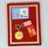 Oro Puro 999 Gama Alta Exquisito Regalo Día de San Valentín Chino 520 Paz y Alegría Princesa Por Favor Haz Galletas de la Fortuna para que Otros las Regalen Venta al por Mayor