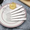 Tenedor para fruta de acero inoxidable 304, tenedor para pastel de luna, cuchillo para postre, tenedor, cuchillo, cuchillo para pastelería, suministro directo de fábrica, LOGO grabado