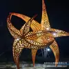 Aço Inoxidável Oco Iluminação Escultura Paisagística Artística Ornamentos Criativos Chineses Internos e Externos Paisagismo Esculturas Marcos Grandes