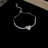 Pulsera con Colgante de Corazón de Nácar de Doble Capa, Moderna y Elegante, Sencilla y Versátil, Joyería Exquisita de Nicho de Lujo Ligero al por Mayor