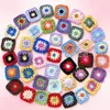 En Stock Transfronterizo Hilo Tejido a Mano Cuadrado de Abuela Patrón Floral Hueco Flor de Ganchillo Hecha a Mano Adornos para Accesorios de Ropa