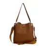 Bolso Cubo Vintage con Patrón de Lichi para Mujer, Bolso de Mano Simple y Versátil para Principios de Otoño, Adecuado para el Viaje Diario, Bolso de Hombro y Cruzado