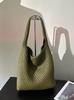 2025 Nueva Bolso Tejido de Cesta de Verduras Hecho a Mano, Bolso de Hombro Axila, Bolso Cubo Versátil, Bolso de Madre, Envío Directo de Una Pieza