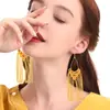 Pendientes de Borlas Europeos y Americanos de Estilo Étnico Transfronterizos Amazon, Pendientes de Botón de Semillas Únicos Hechos a Mano de Alta Gama, Accesorios para Mujer de Nicho