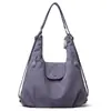 Bolso de Hombro tipo Tote de Tela de Nylon Impermeable para Mujer 2025 Multifuncional de Viaje Gran Capacidad Mochila para la Escuela y el Trabajo