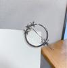 Explosiones Transfronterizas Estrella Metálica Pentagonal Pasador para el Cabello Femenino estilo Ins Pin Lateral Pasador Circular Accesorios para el Cabello Joyería Haofu Europea y Americana