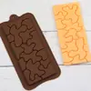 Melhor Que Edição Completa Quebra-Cabeça Silicone Chocolate Molde Sabonete Artesanal Decoração de Bolo DIY Assar Grau Alimentício