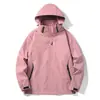 Jaqueta Masculina de Exterior Casaco Fino Jaqueta Feminina Superior Camada Única com Capuz Corta-Vento Impermeável Roupas de Montanhismo Pode Ser Impressa com Logo