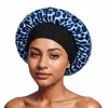 Touca de Banho Dupla Camada Amazon Touca de Dormir Cetim de Seda Touca para Cabelo Feminina Proteção Capilar Chapéu Redondo Chapéu de Proteção Capilar Touca de Banho PEVA