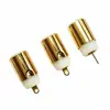 Conector RCA Hembra Estilo Loto Forma de Pétalo Cabezal RCA Chapado en Oro Enchufe de Audio RCA de Alto Rendimiento Jack Único Cuatro Tomas Cabeza Plana