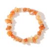 Pulsera de mujer con piedra original de cristal mineral, piedra original, grava irregular, polvo de cristal, cuerda, regalo de joyería en stock