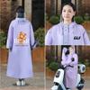 Impermeable Largo de Cuerpo Completo Antitormenta Especial para Vehículo Eléctrico para Mujer Lindo Guantes Adulto Estudiante Ropa Exterior Poncho Mochila