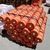 133*1150*3 acessórios para transportador de correia de rolos triplos grupo de rolos de amortecimento roda de rolo paralela