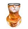 Mascarilla de Seda Helada con Orejas de Animal para Protección Solar de Verano, Polaina Transpirable para Gatos y Perros, Adecuada para Ciclismo, Pesca y Deportes al Aire Libre, Protección UV