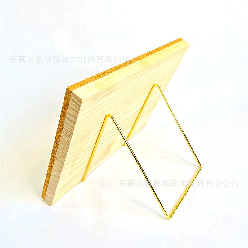 无框北欧台式桌面软木便签留言板