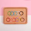 Hebilla de pintura de color creativo de 32 mm hecha a mano DIY ganchillo llavero accesorios gancho metal hebilla hecha a mano