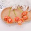 Imitação de flores 2 garfos flor de maçã faça você mesmo acessórios para cabeça grampo de cabelo flor acessórios para cabelo flor falsa caixa de flores decorativas para casa com flores
