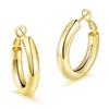 Acero Inoxidable Nuevos Aretes Europeos y Americanos de Moda Tendencia Aretes Huecos Extra Grandes Ultraligeros Exagerados Temperamento de Alta Gama Versátiles