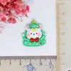Serie de Navidad resina lindos accesorios de Navidad diy dibujos animados accesorios de resina pegamento de crema funda de teléfono Mayoreo