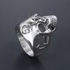 Europeu e americano criativo oco Halloween Ring Eye estrela crânio anel de titânio joias atacado SA865