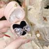 Camellia querida amor gem all-match terno feminino brilhante banhado a ouro fresco anel de zircônio princesa amor