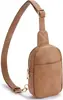 Bolso de Hombro de Cuero para Mujer Bolso Cruzado Bolso de Cintura Moda Casual Versátil Bolso de Pecho para Mujer Bolso Lion Ling