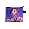 Grupo de Chicas Cazadoras de Demonios K-Pop Cartera Corta de Poliéster Diseño Simple Cartera con Estampado de Anime Portatarjetas para Monedas y Tarjetas Portátil