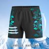 Novos calções de banho homens adulto boxer moda impressão a laser de secagem rápida anti-constrangimento praia primavera termal calções de banho atacado