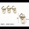 Metal à prova de ferrugem e resistente à corrosão gancho triangular de furo único peça de suspensão de corda de arame para porta-retratos fivela de suspensão hardware para ponto cruz gancho de suspensão