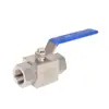 Válvula de Bola de Varilla Trefilada en Frío con Rosca Interna de Acero Inoxidable Marca Roke Alta Presión Resistente a la Corrosión Material 316 1/4"-1"