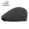 Novos Chapéus Forrados com Lã para Outono e Inverno, Boinas Masculinas, Chapéus da Moda Britânica, Bonés com Aba Retrô, Chapéus de Lã Femininos
