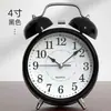 Despertador para estudiantes con campana de metal, alto volumen, estilo vintage, adecuado para dormitorio de personas mayores, silencioso, recargable, despertador de campana