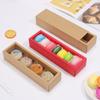 Caixa de Papel Kraft Vintage Gaveta Assar Biscoito Caixa Macaron Embalagem Caixa Doce Chocolate Biscoito Bolo da Lua Caixa de Presente