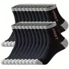 Calcetines Transfronterizos, Calcetines Deportivos para Hombre de Primavera y Otoño, Calcetines de Media Pantorrilla, Absorbentes de Sudor, Transpirables, Anti-Olor, Calcetines para Baloncesto y Correr al Aire Libre, Venta al por Mayor