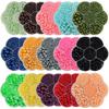Perla de imitación ABS de fondo plano y medio redondo 5600 en 19 colores, accesorios para ropa, bricolaje, teléfono móvil, joyería para uñas, material en caja