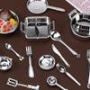 Miniatura simulação réchaud utensílios de cozinha cola creme diy grampo de cabelo feito à mão enfeites de casa material resina acessórios atacado