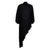 D239 Amazon 2024 Verano Europeo y Americano Gasa Irregular Moda Comercio Exterior Talla Grande Vestido Holgado para Mujer Europeo y Americano