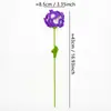 Flor de Clavel de Lana Tejida a Crochet Hecha Completamente a Mano Cabeza de Flor de Clavel Ramo de Claveles Terminado Accesorios para Joyería Ropa DIY Fabricante