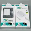 Cargador de teléfono móvil de alta potencia con carga rápida de 120 W certificado 3C, juego de cabezal de carga rápida Android Tipo-C, cable de datos