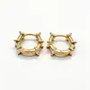 Aretes, arracadas, aretes de zirconia cúbica, aretes de cobre chapado en oro para mujer, no se decoloran, alta gama, lujo ligero, joyería de otoño/invierno, populares en Japón y Corea