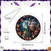 Pt-Tyu105 Quebra-Cabeça de Halloween Transfronteiriço Acrílico Pendurado Pegador de Sol Decoração Pingente de Feriado