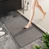 Tapete de Piso Tapete de Piso para Inodoro Tapete para Pies de Secado Rápido Tapete Absorbente para Baño Doméstico Tapete Antideslizante para Puerta Tapete Suave de Tierra de Diatomeas para Baño