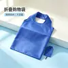 Bolsa de Compras Dobrável Portátil Estilo Europeu e Americano 210 Poliéster Estilo Colete Cor Sólida Bolsa de Armazenamento para Supermercado Bolsa de Presente Promocional
