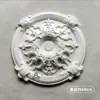 Placa de Gesso para Lâmpada Estilo Francês Decoração de Teto Disco de Gesso Base de Lustre Estilo Europeu Sala de Estar Escultura Decorativa