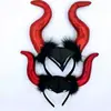 Hebilla de cabeza de bruja con cuernos Tocado de carnaval navideño Accesorios de actuación en escenario para niños y adultos Tocado de festival y carnaval