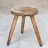 Taburete Creativo de Madera Maciza con Forma de Flor Mueble Taburete Sencillo de Tronco de Madera Taburete Pequeño Macetero para Balcón Banco de Mesita de Noche para Flores