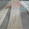 Balsa de bambú tejido de bambú procesamiento de tiras de bambú suaves arte de bambú a gran escala arte floral instalación en sala de exposiciones de bodas estilo creativo DIY